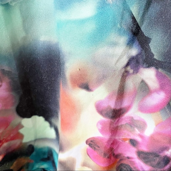 Nanette Lepore Floral Print Mesh Workout Tank Top Size Large - Picture 5 of 11